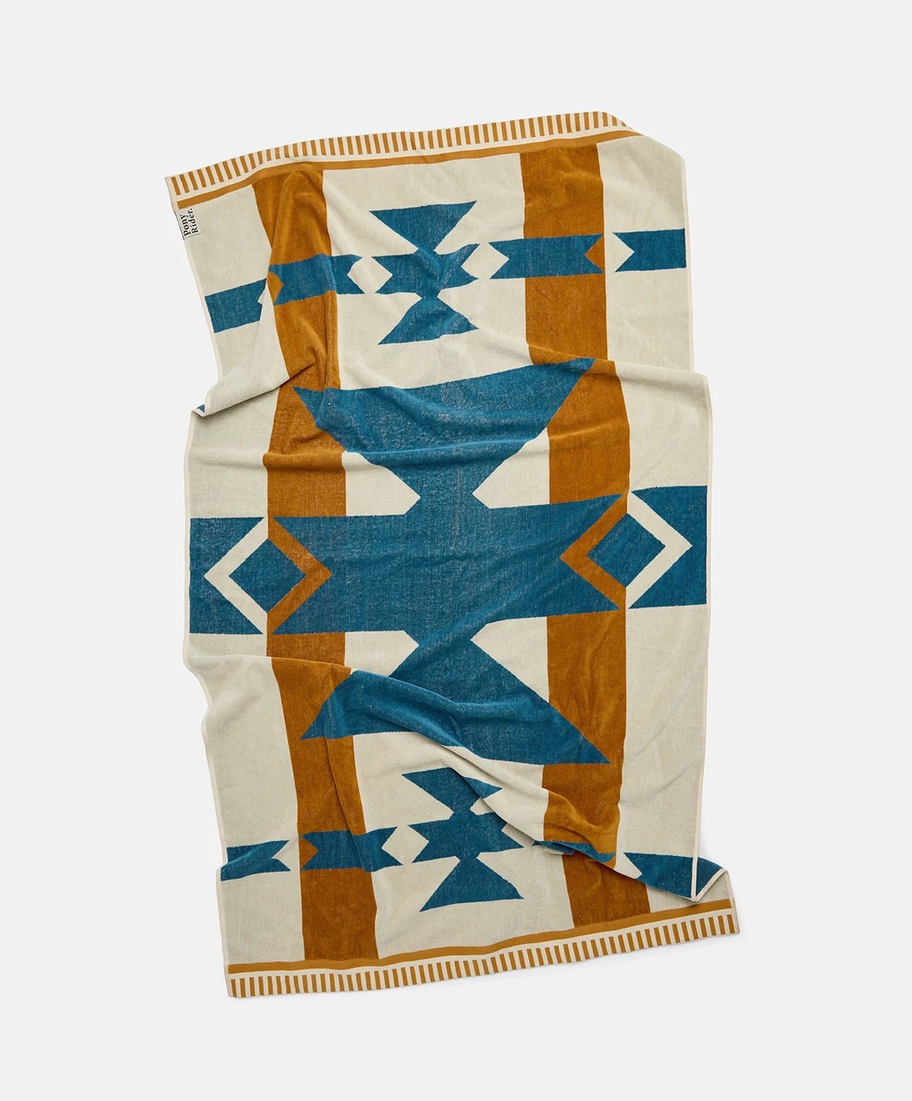 Canyon River Large Towel | Natural / Blue