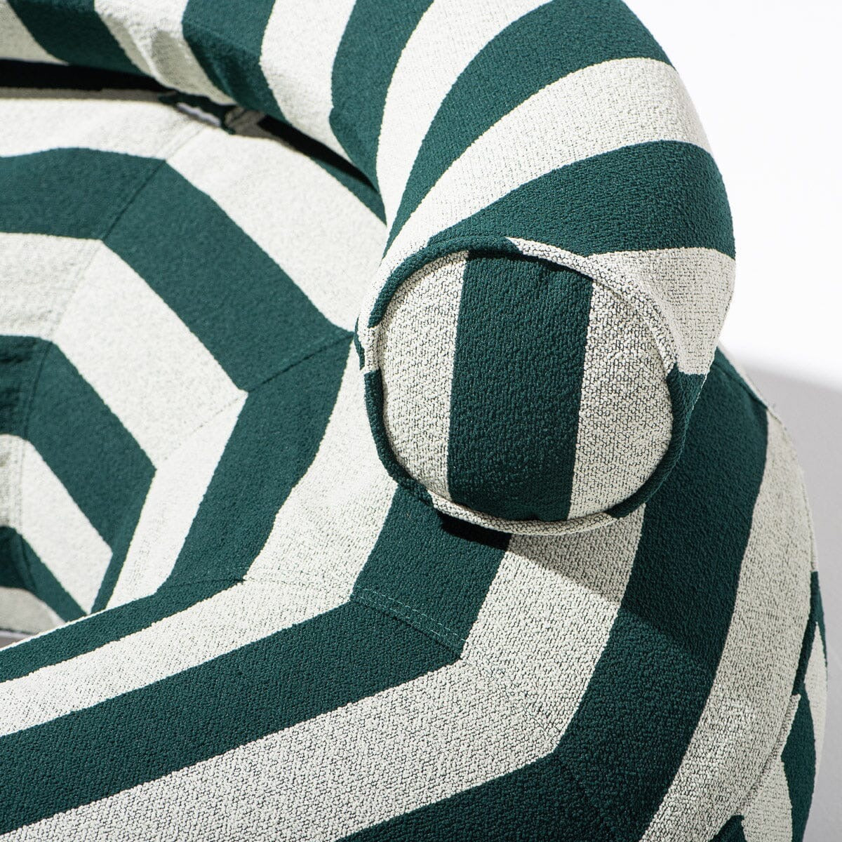 CANVAS POOL RING - TERRY GREEN STRIPE