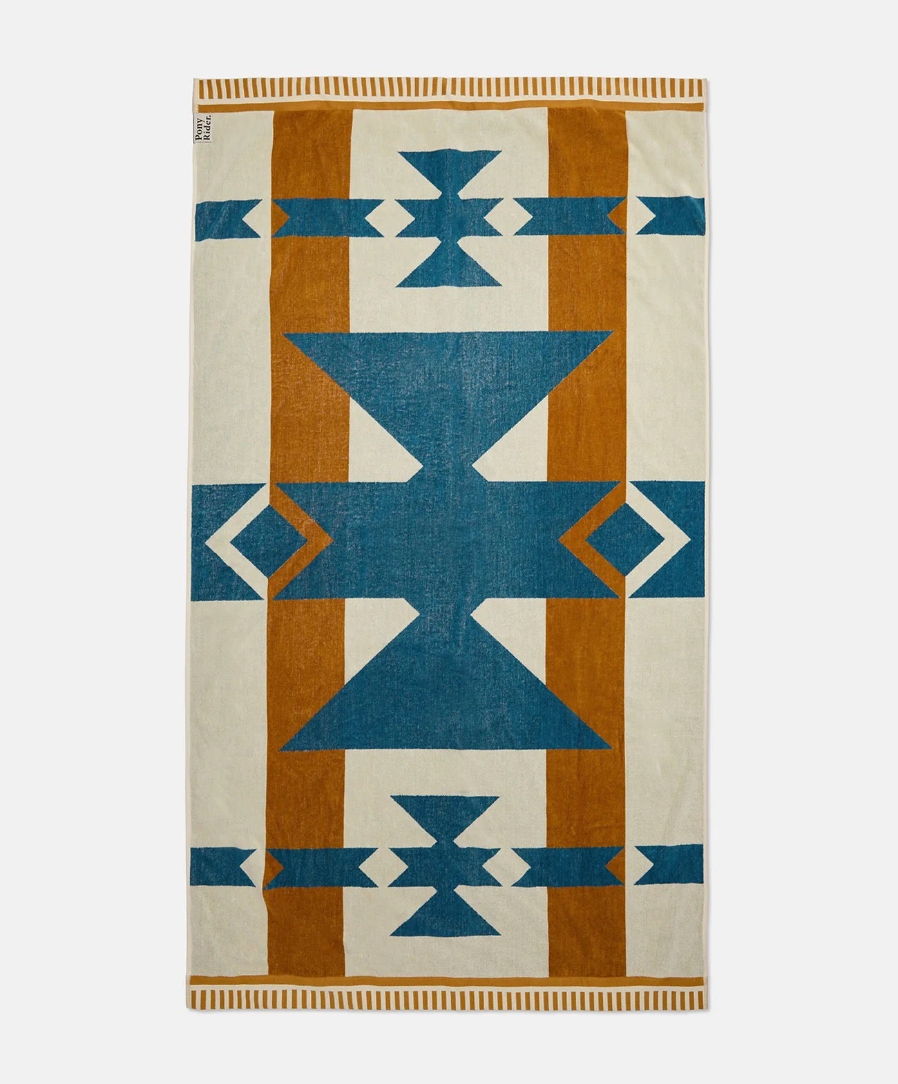 Canyon River Large Towel | Natural / Blue