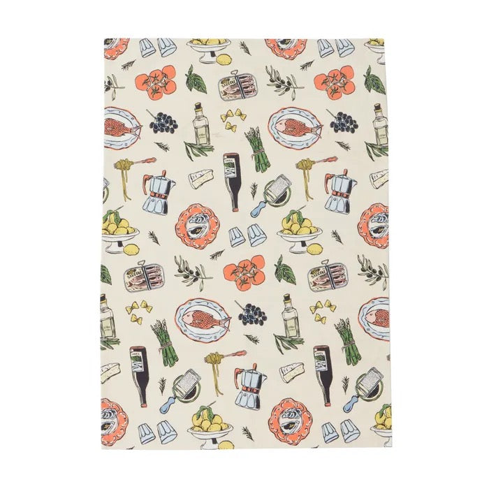 Italian Pantry Cotton Tea Towel
