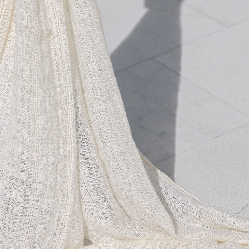 Aira Linen Curtain With Tan Leather Rings