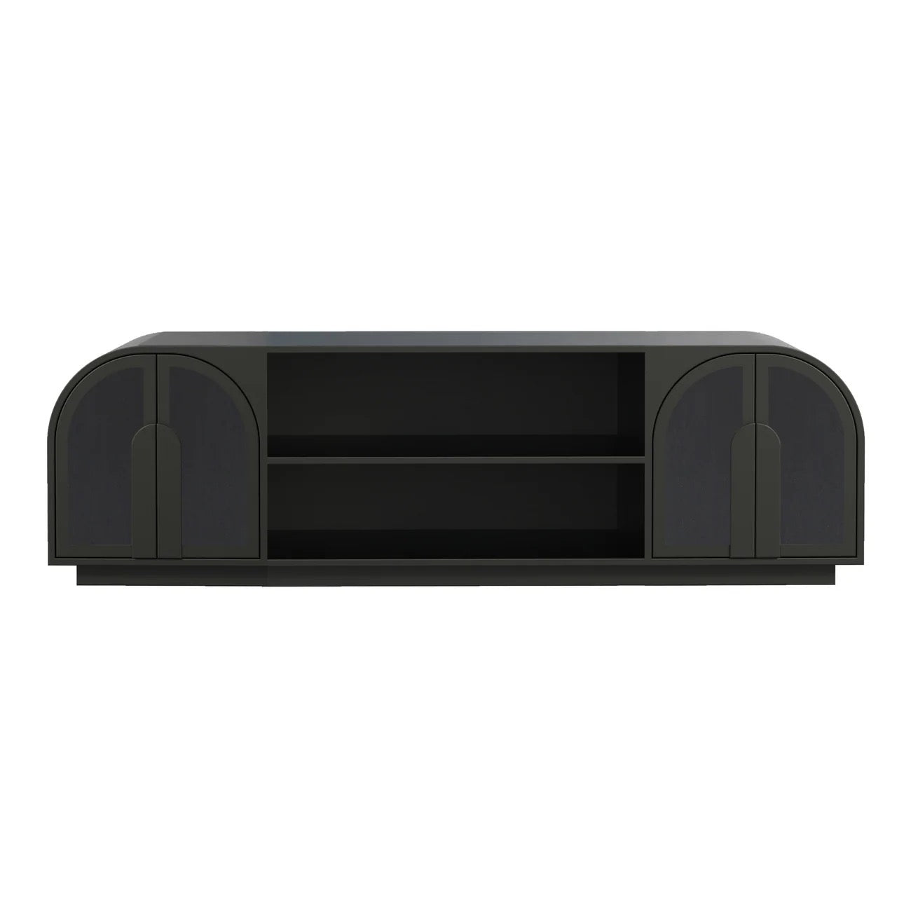 Nico Wooden Media Unit - Black