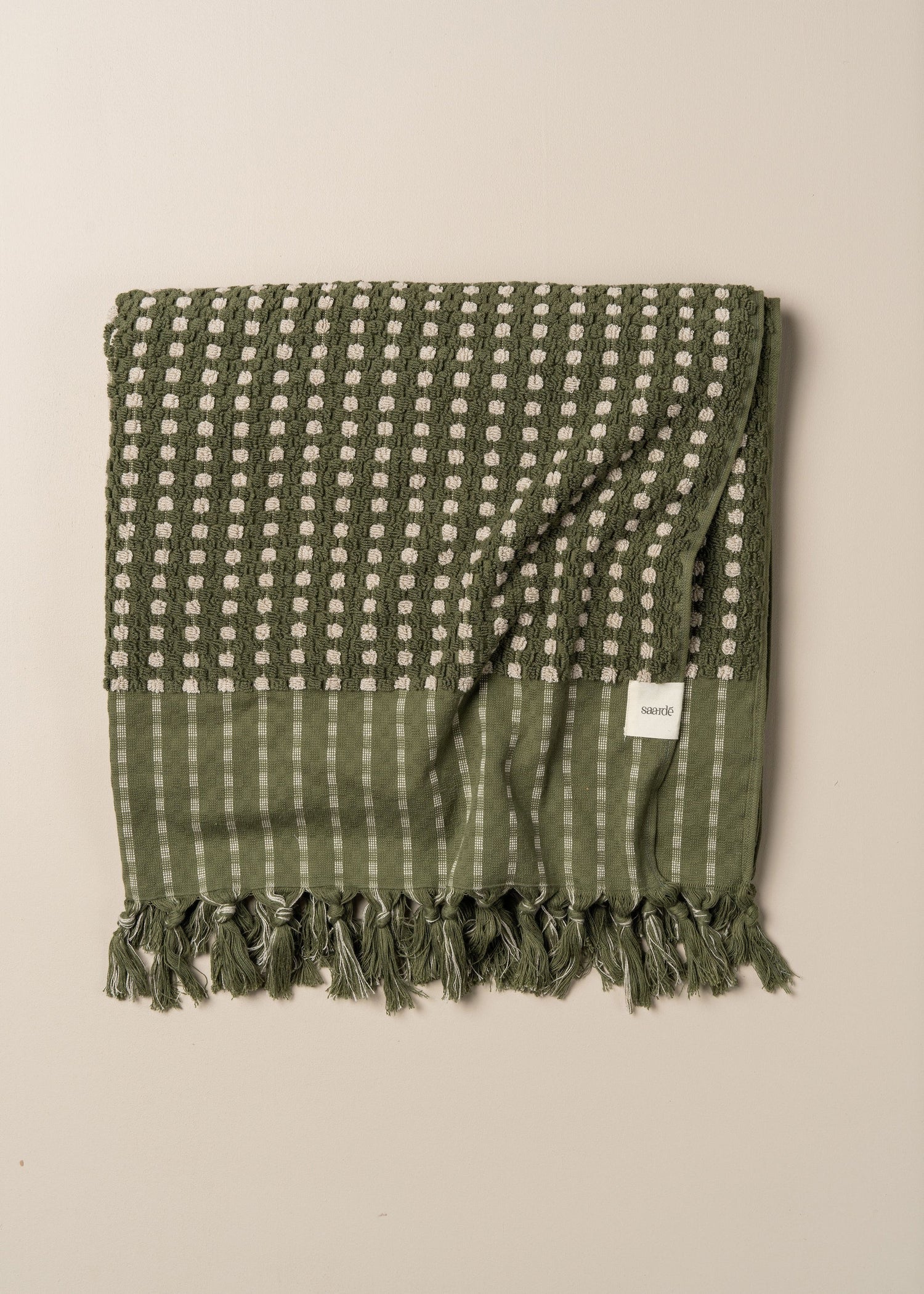 Chickpea Towel Olive/Stone