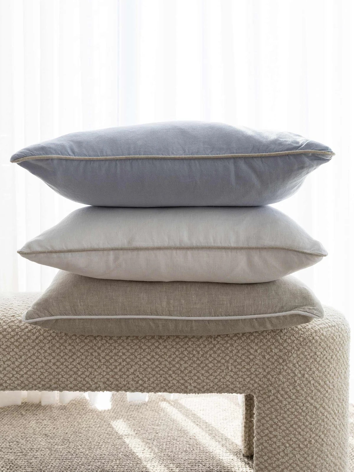 Piper Linen 55CM Powder Blue