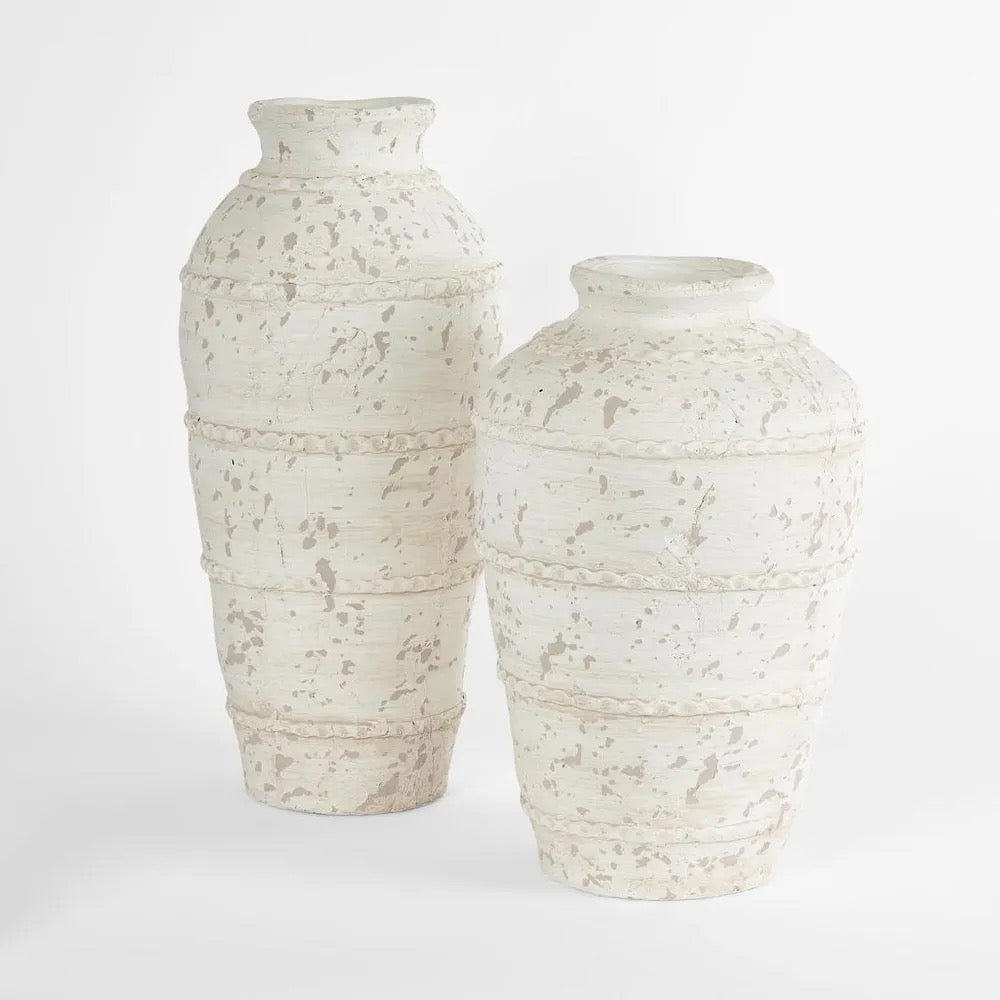 CORBIN VASES- WHITE