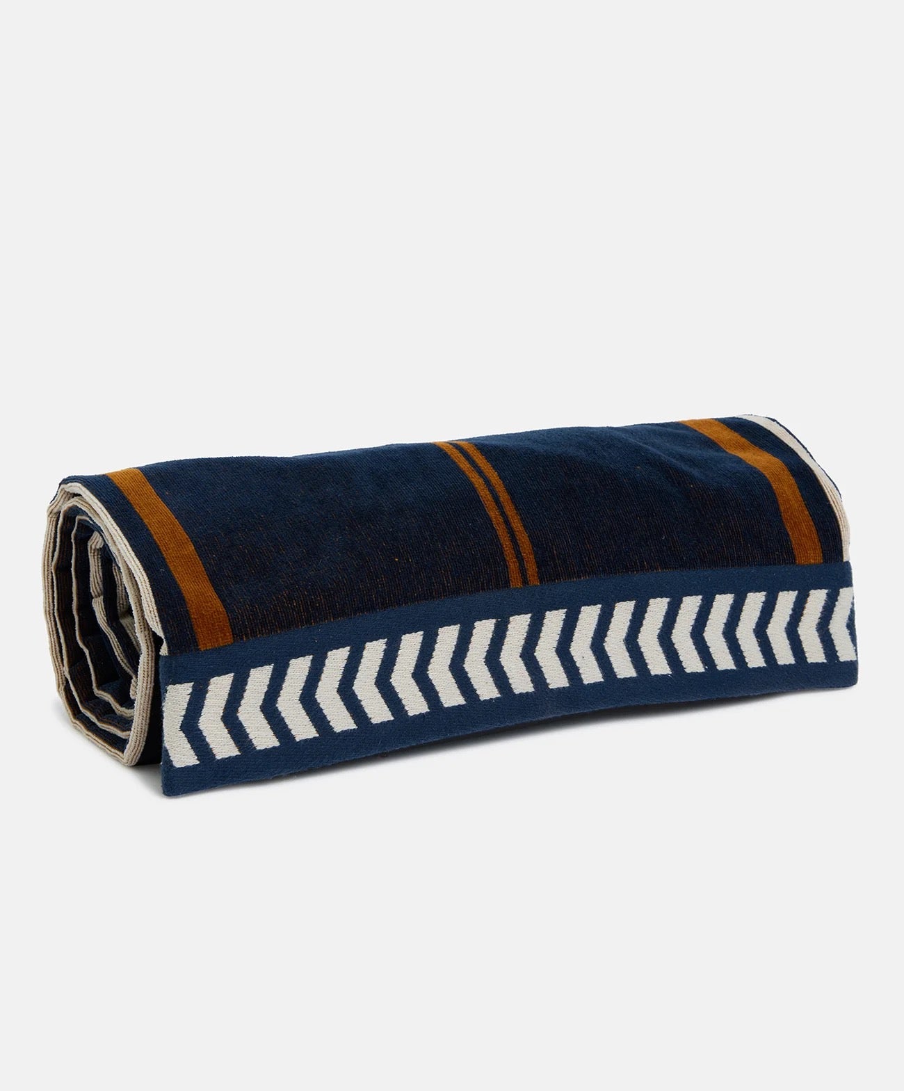 Seeker Large Towel | Navy / Tan