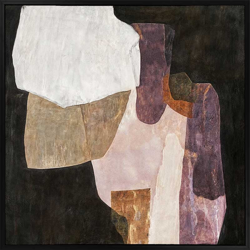 Chiaroscuro I - Black Box Frame Canvas - 90x90