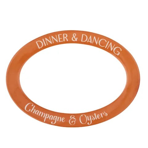 Social Cer Oval Platter
