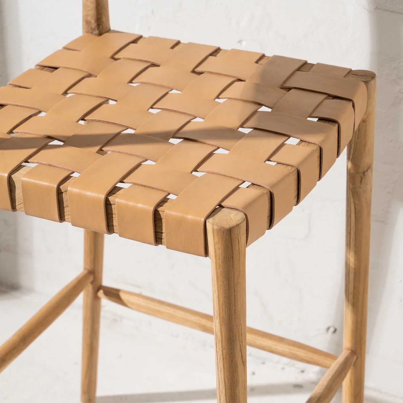 AINA LEATHER BARSTOOL