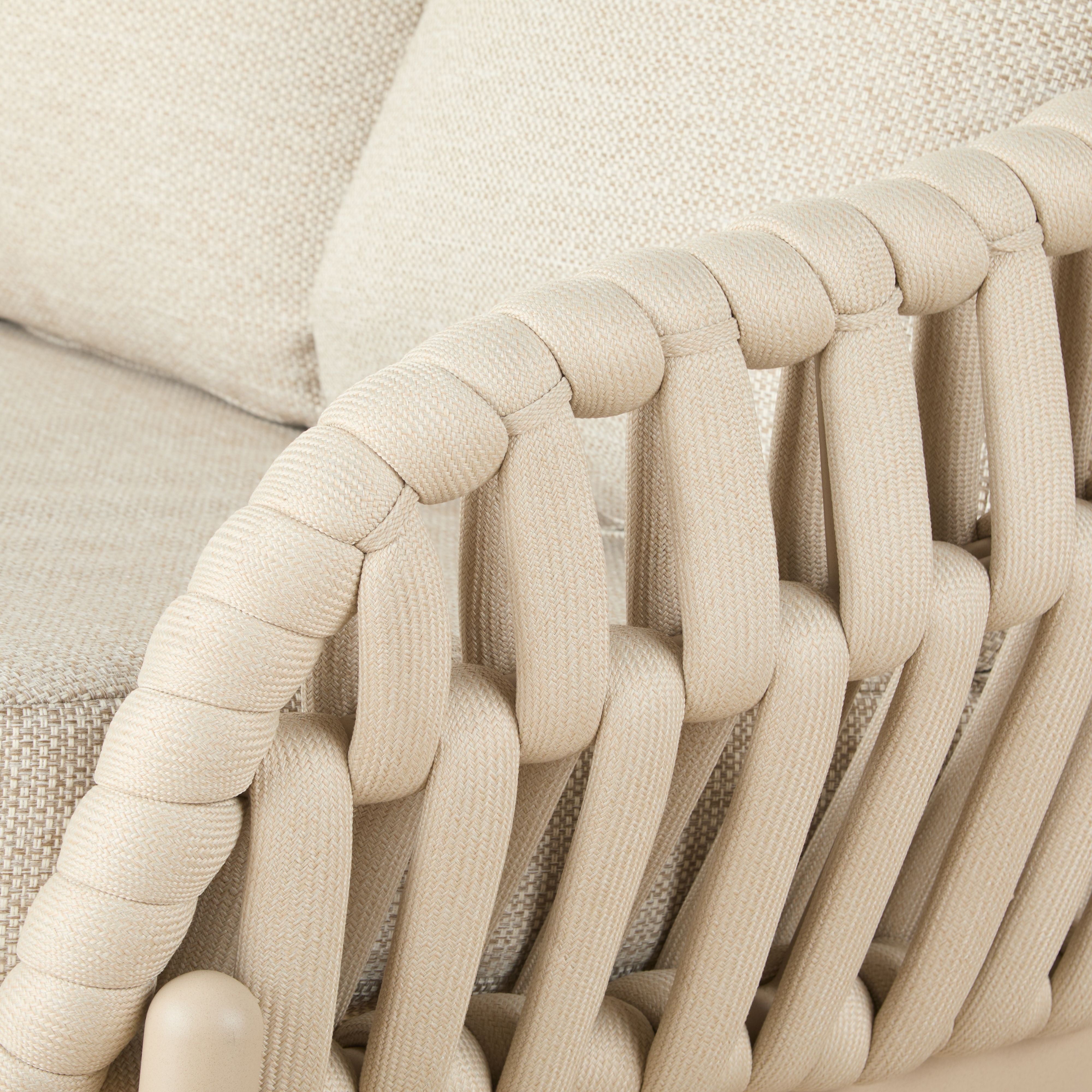 GRAND DESIGNS ELWOOD OUTDOOR 3 SEATER SOFA CREAM