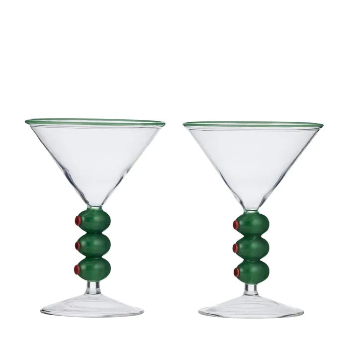 Olive Cocktail Glasses – Set of 2