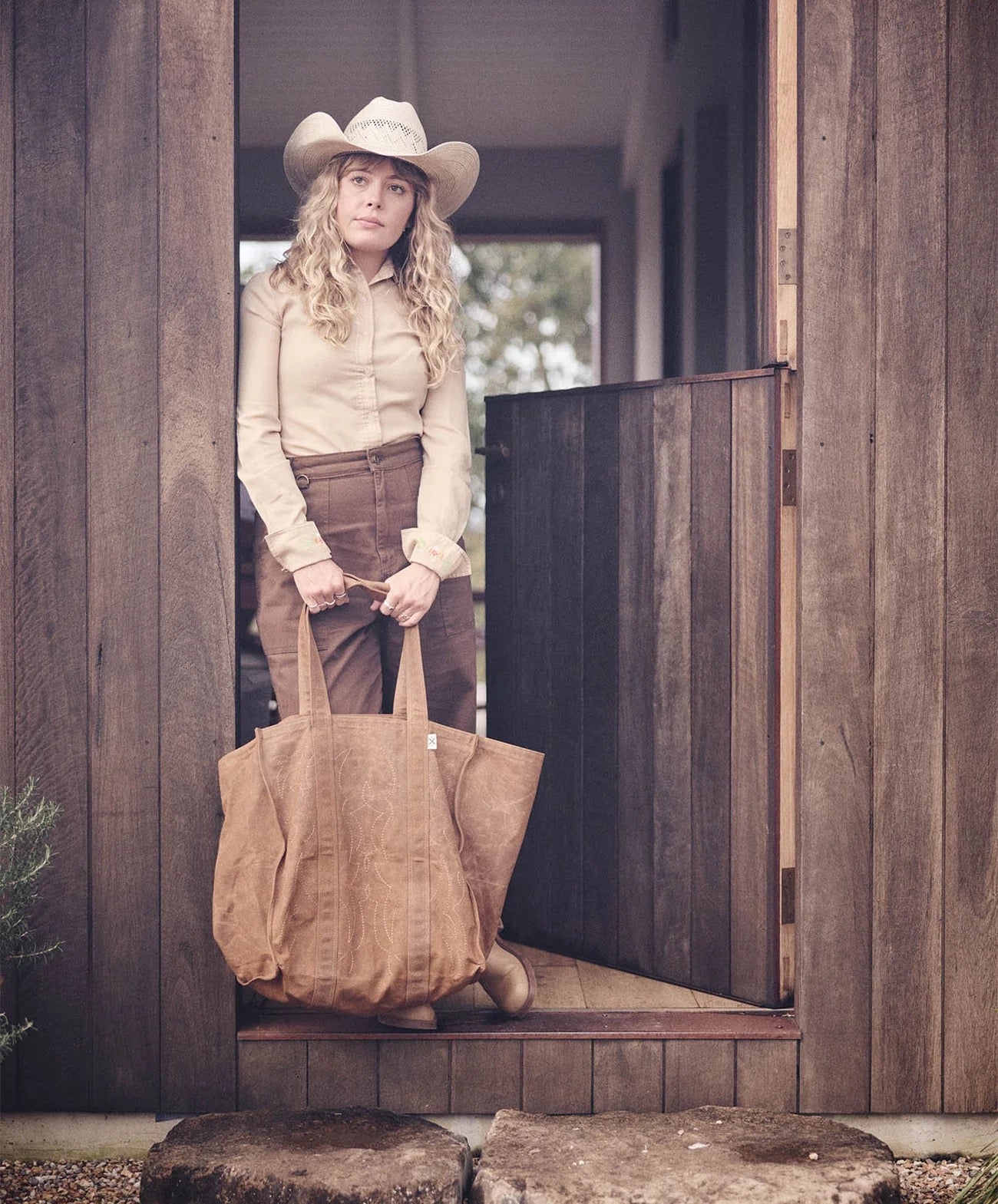 Market Canvas Tote Bag | Spicy Cowboy