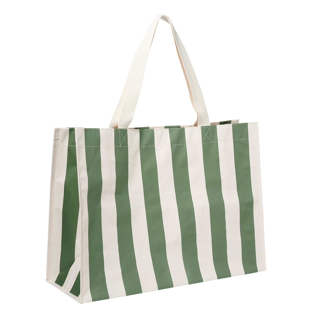 Carryall Beach Bag The Vacay Olive Stripe