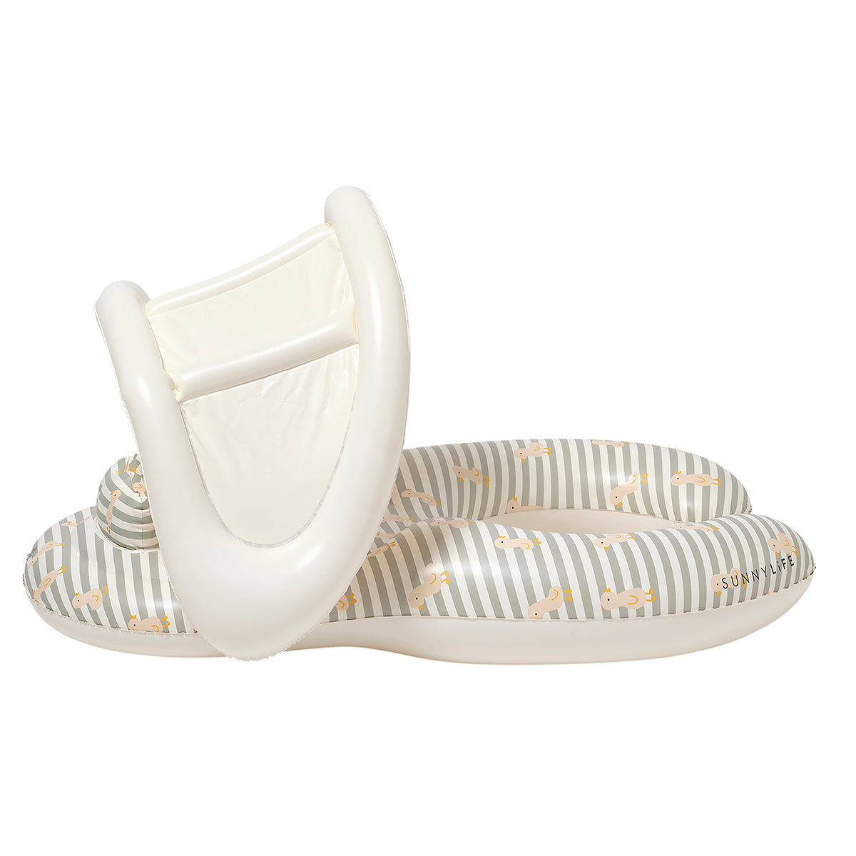 Float Together Baby Seat Duck Sage Stripe