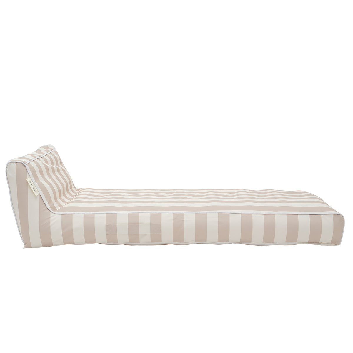 Luxe Lie-On Lounger Oyster Stripe