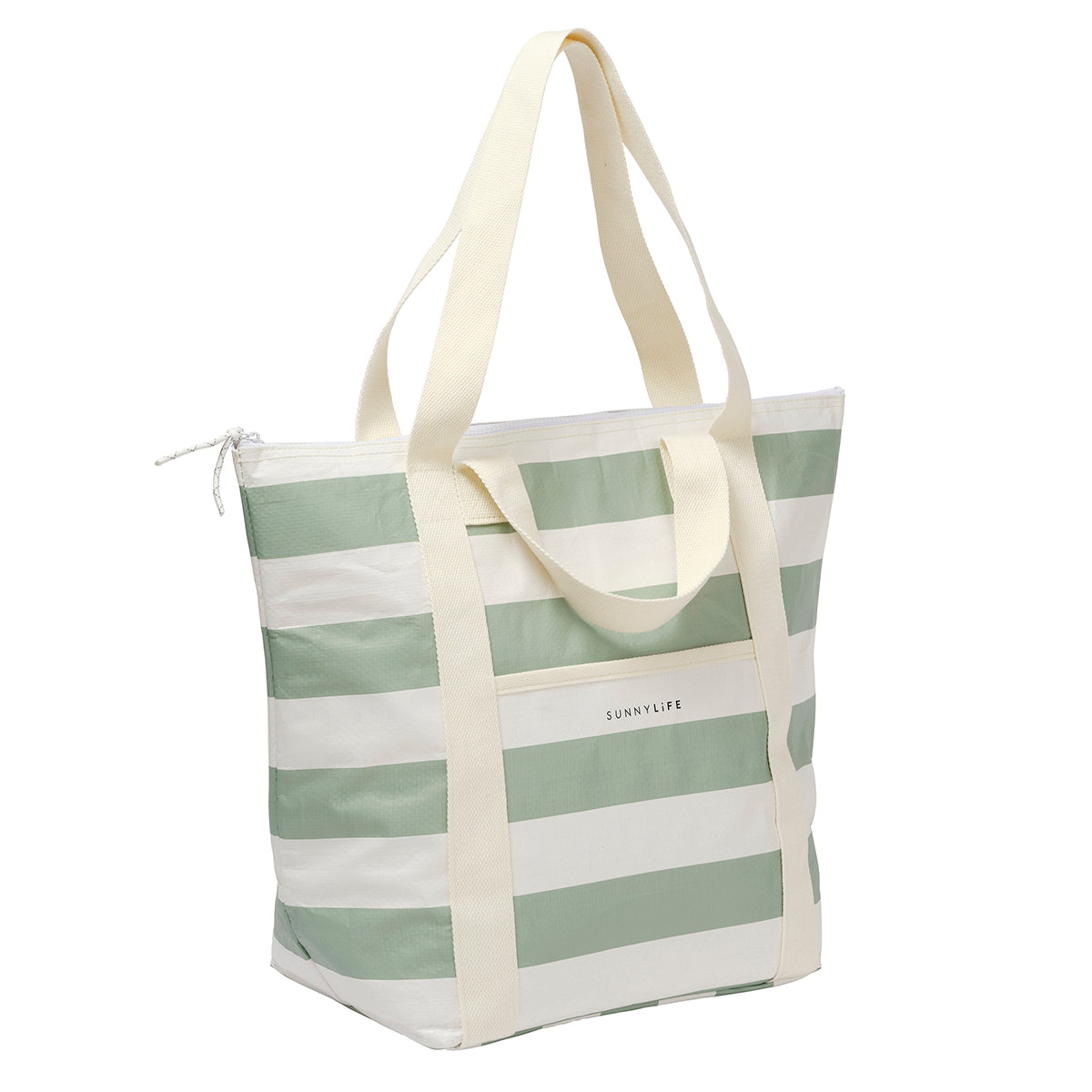 Light Cooler Tote La Palma Sage Stripe
