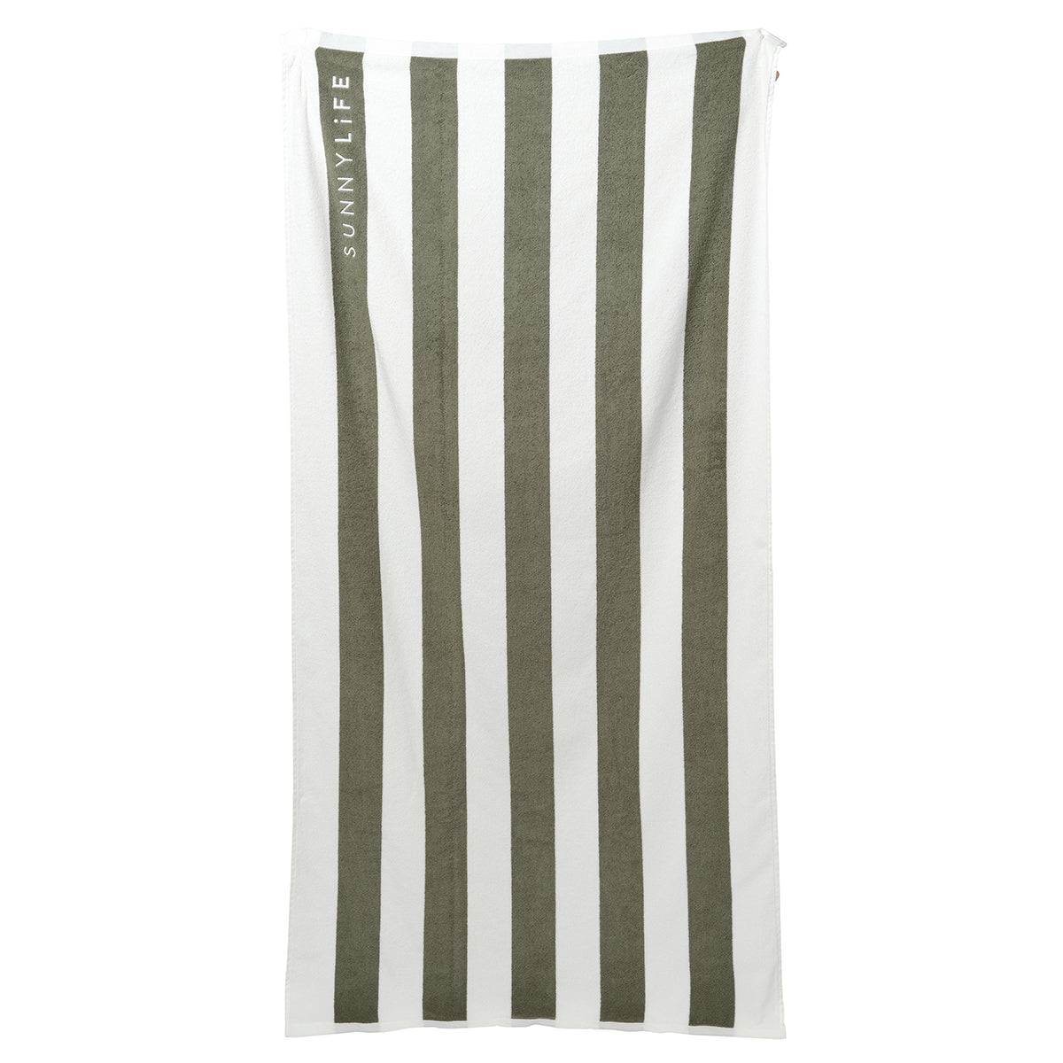 Beach Towel The Vacay Olive Stripe