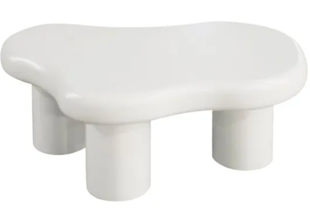 Bliss Coffee Table – Matt Off White (100x67cm)