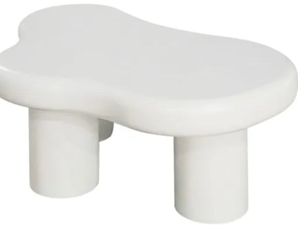 Bliss Coffee Table – Matt Off White (100x67cm)