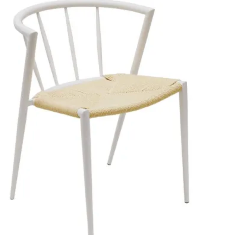 LUME STACKABLE DINING CHAIR - WHITE