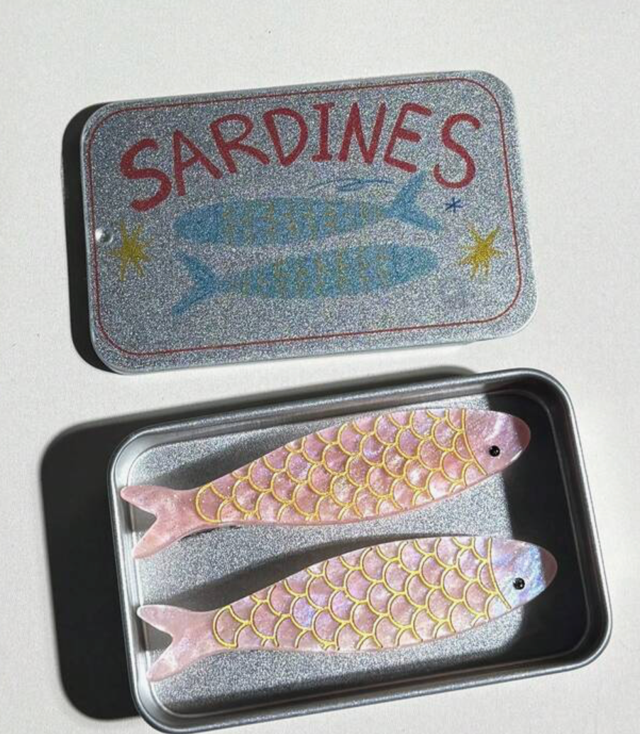 Sardine hair clips