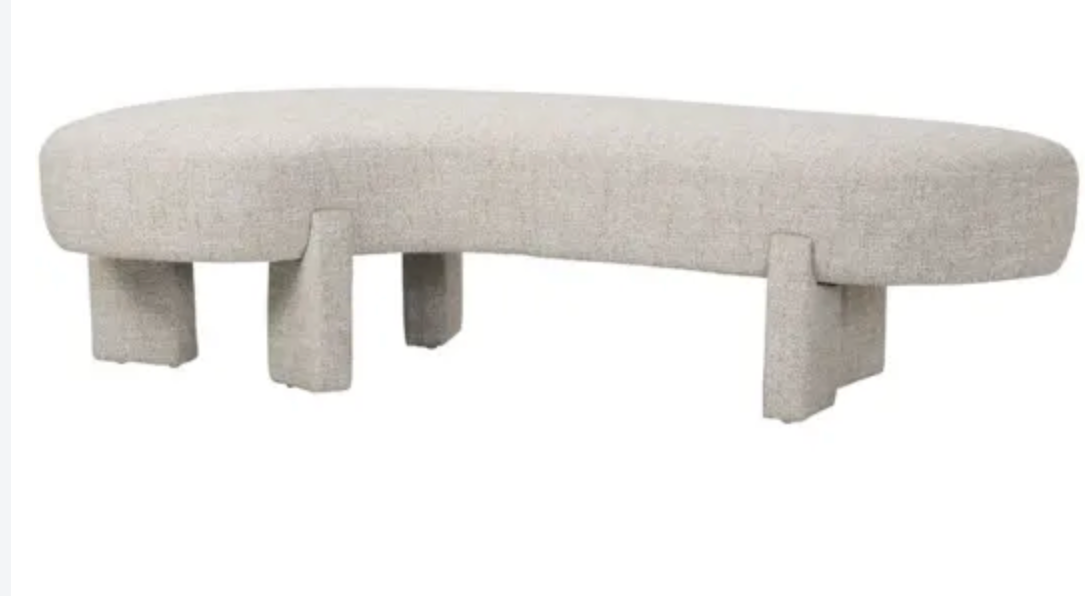 PAULA BENCH SEAT - OATMEAL LINEN