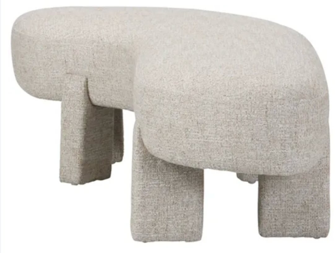PAULA BENCH SEAT - OATMEAL LINEN