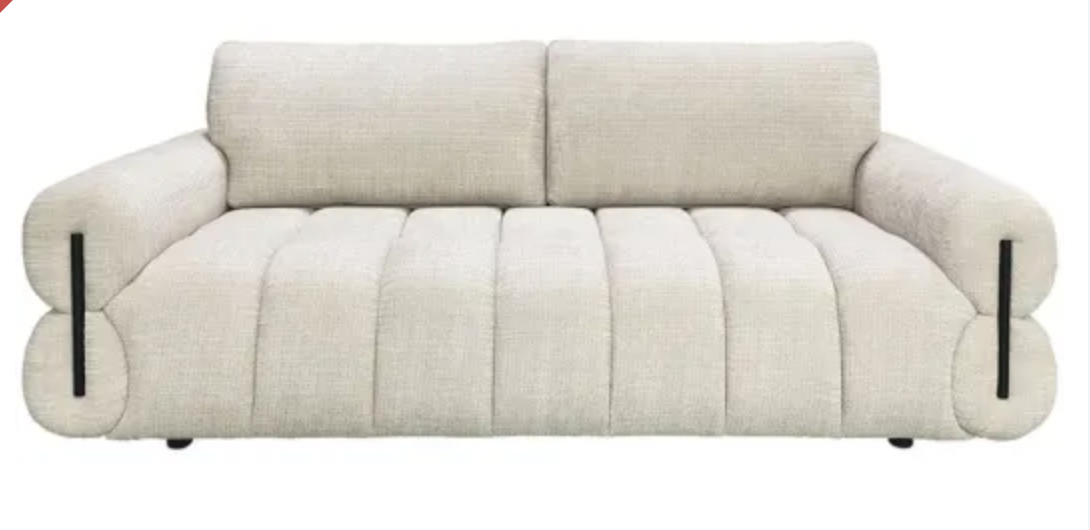 230CM NEAVE 3 SEAT SOFA - TEXTURED BEIGE