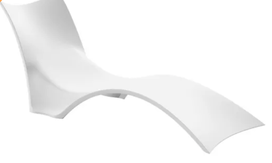 OUTDOOR SUN LOUNGER - WHITE