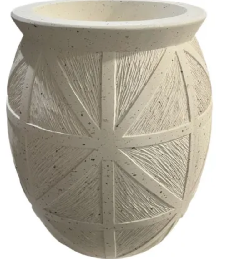 ALICIA GIBER PLANTERS - BEIGE FLECK