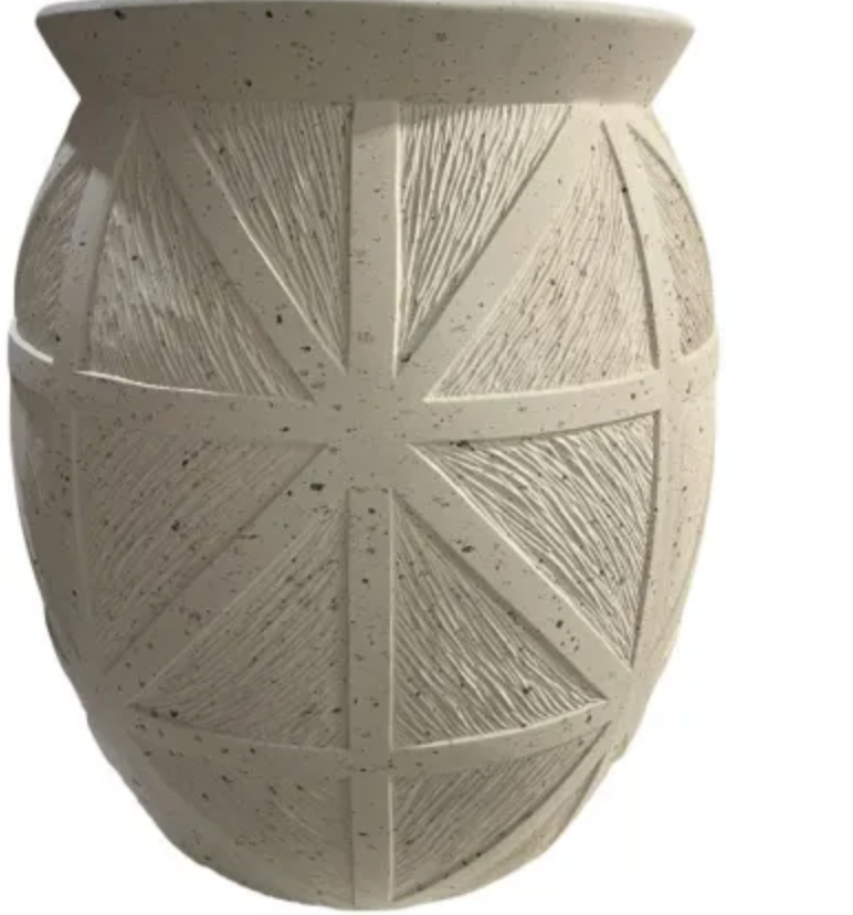ALICIA GIBER PLANTERS - BEIGE FLECK