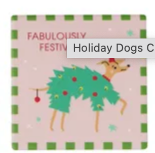 Xmas Dog Coasters
