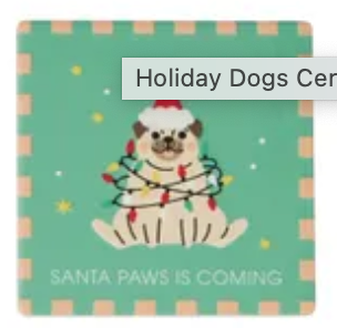 Xmas Dog Coasters