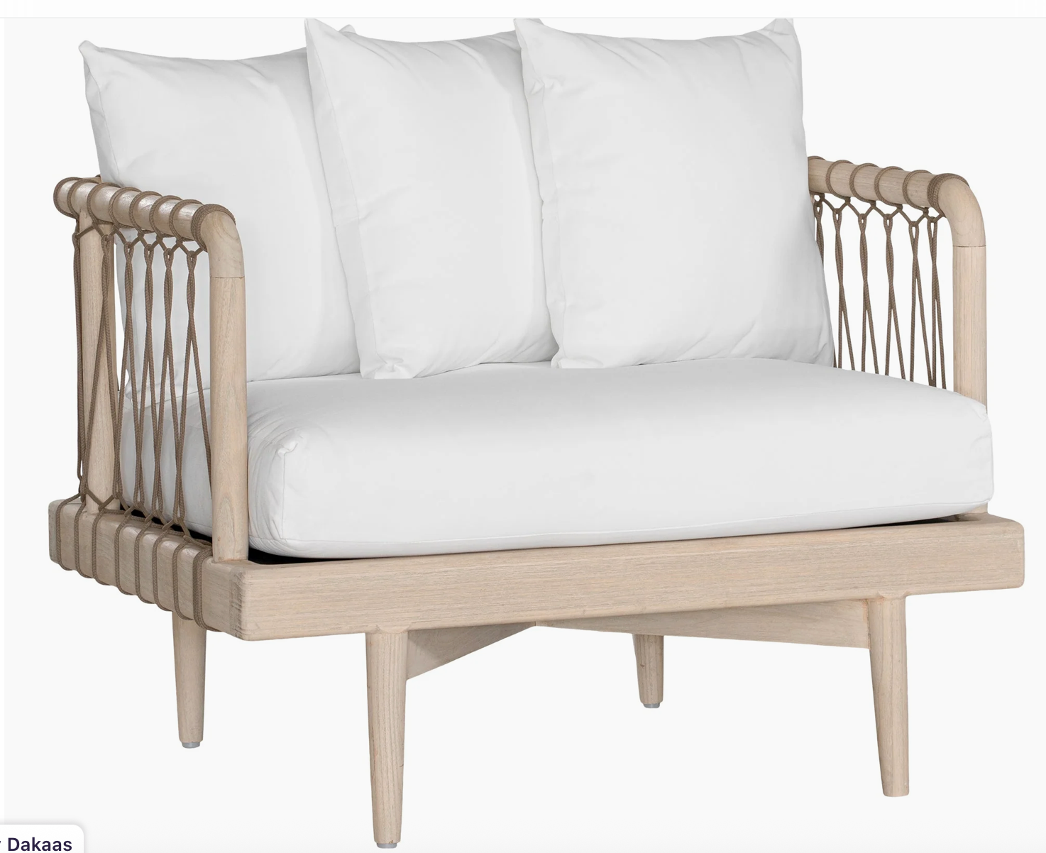 Tamala Teak Outdoor Single Sofa