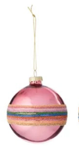RAINBOW WRAP BAUBLE GLASS