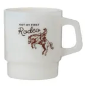 Rodeo Glass Mug Ivory