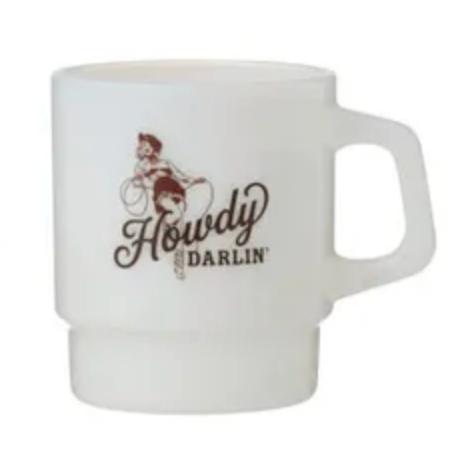 Rodeo Glass Mug Ivory