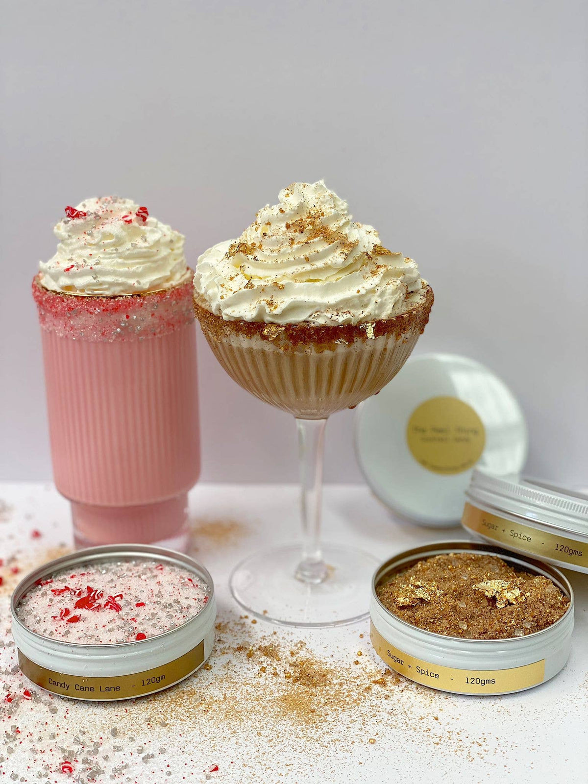 Cocktail Candy  Sugar Rims - Christmas Sugar + Spice