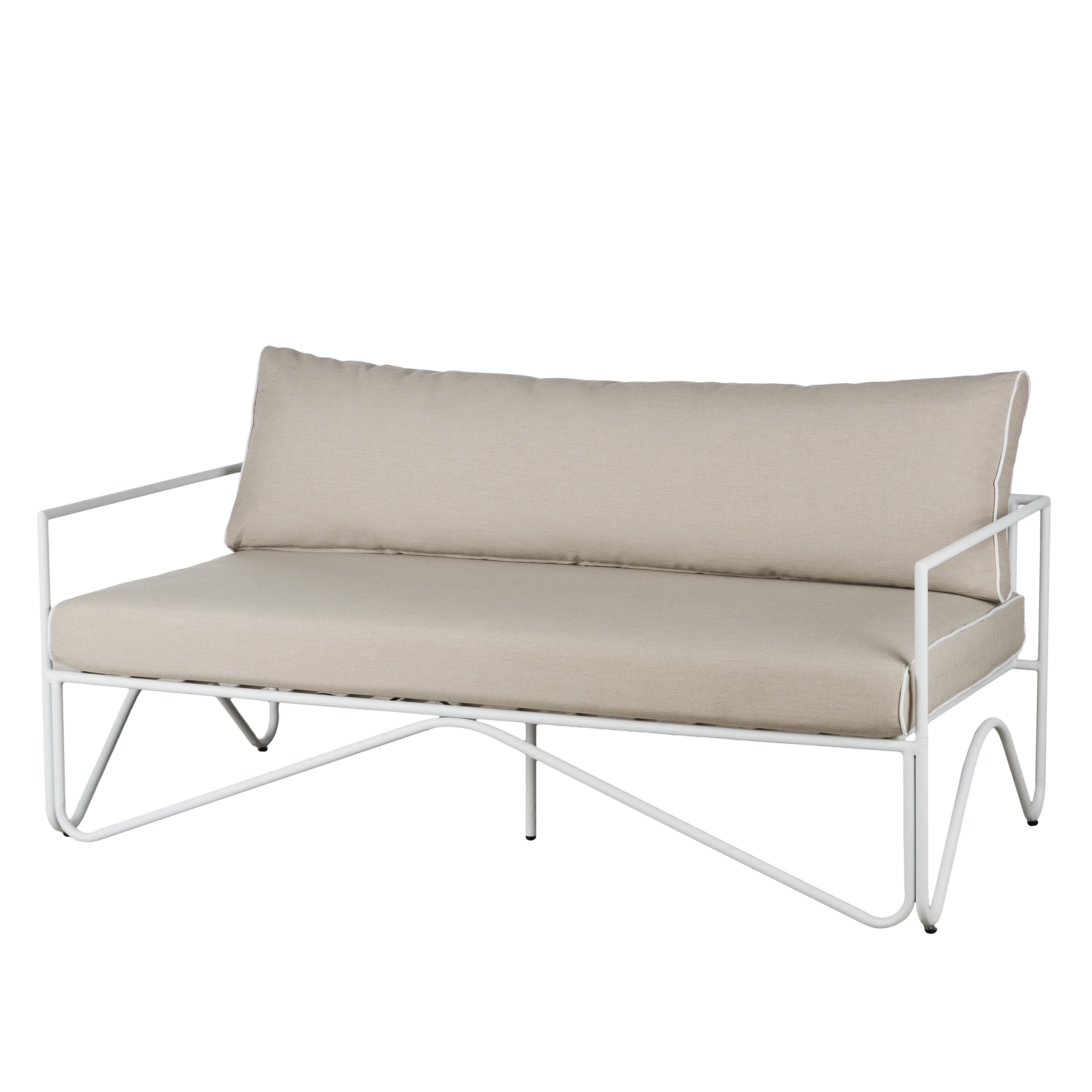 AMALFI OUTDOOR 3 SEATER SOFA TAUPE