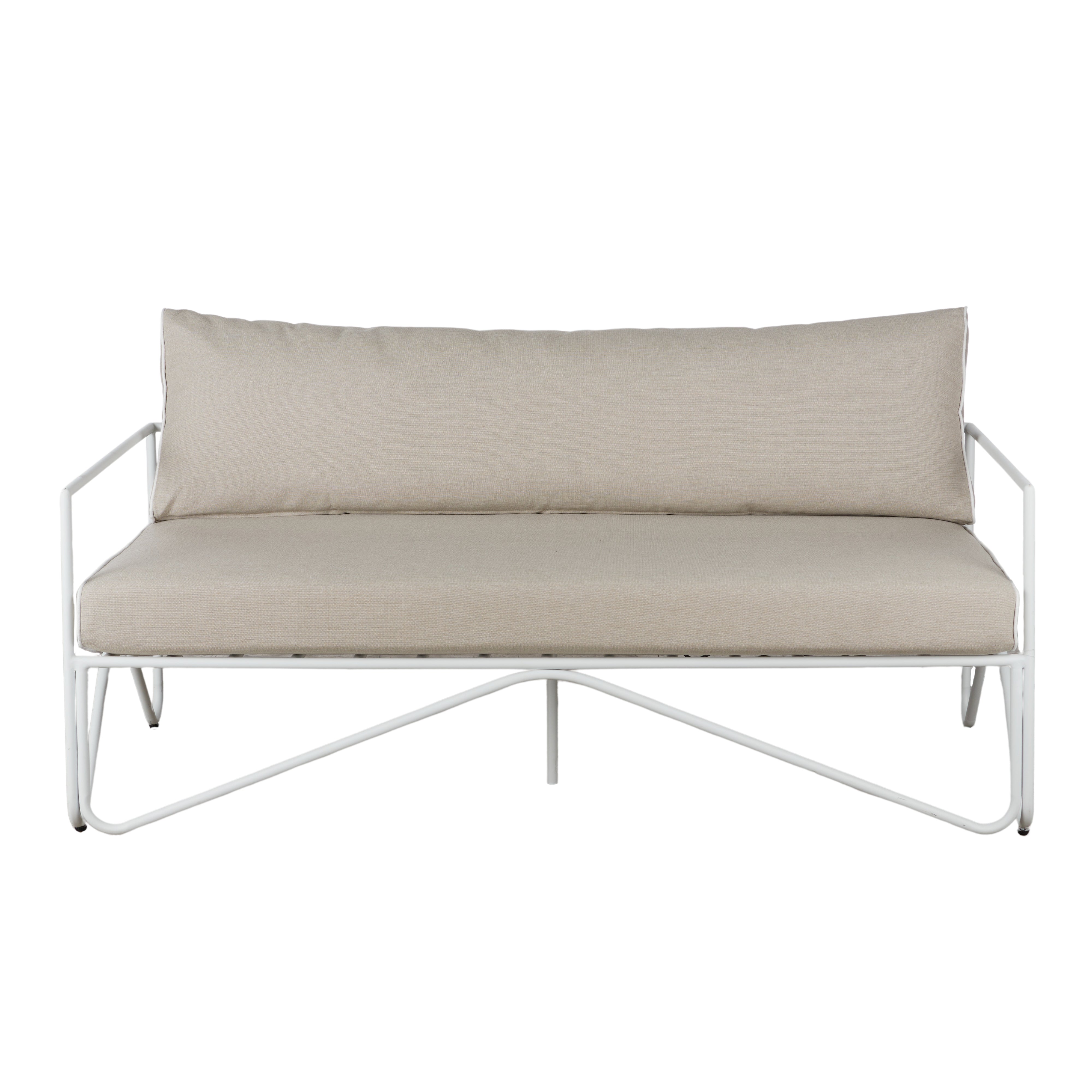 AMALFI OUTDOOR 3 SEATER SOFA TAUPE